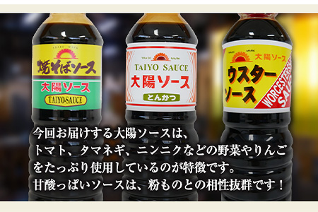 昔懐かし大陽ソース各500ml×3本セット 深瀬昌洋商店 《90日以内に出荷予定(土日祝除く)》 和歌山県 紀の川市