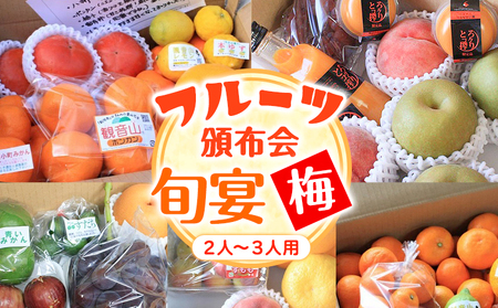 ★頒布会★フルーツ頒布会「旬宴」-梅 全10回お届け 2人～3人用 有限会社柑香園《お申込み月翌月から出荷開始(5-6月除く)》｜定期便フルーツ