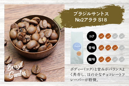【粗挽き】（ブレンド3+ブラジルサントス2）挽き立てコーヒー豆 / 750gセット コーヒー豆 焙煎 コーヒー【hgo001-c-10】
