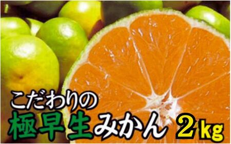 【2026年秋頃発送予約分】【農家直送】こだわりの極早生みかん 約2kg【数量限定】 有機質肥料100% サイズ混合 ※2026年9月下旬より順次発送予定（お届け日指定不可）【nuk170A】