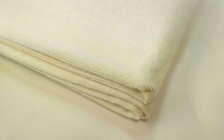 軽量シール織綿毛布　横ボーダー（アイボリー）　松岡織物株式会社【X004-mtfb001】