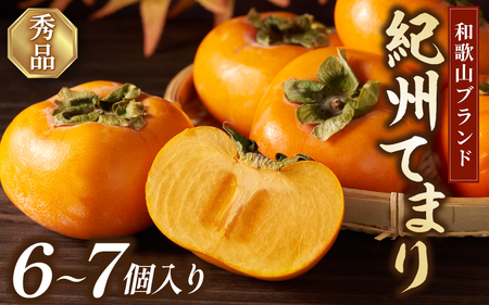 柿 紀州てまり（和歌山県ブランド柿）6～7個入 こだわり農家厳選【2026年10月初旬頃～11月中旬頃に順次発送予定】 / 柿 フルーツ 果物 かき 和歌山 かつらぎ 農家直送 贈答 【KG27】【BK027-kgr029】 6,840円