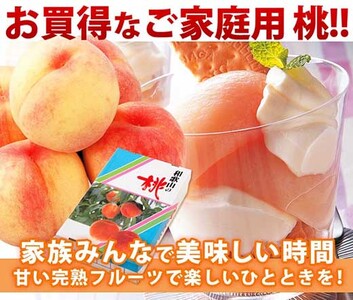 和歌山県産 白鳳 桃 11～16玉入り 訳あり ご家庭用 数量限定【2025年6月下旬から7月中旬ごろ発送】