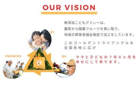 【8袋セット】和歌山県産を中心にした国内産の規格外フルーツ100%！無添加こどもグミぃ～。子どもに罪悪感なく与えられる☆