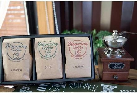 自家焙煎珈琲【こだわり３種セット】（粉）【A200-frks096】