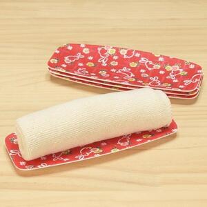 友禅和紙おしぼりトレー 5枚セット 小花 舞うさぎ タツクラフト 【Tk36w】