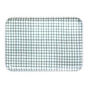 【ブルー×ピンク2枚組】ST ランチョン トレー M 33cm チェック タツクラフト 【Tk70w】