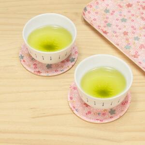 タツクラフト 友禅和紙コースター 5枚セット 小花 吹雪 【Tk336w】