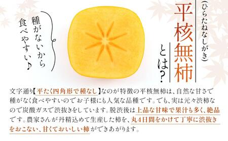 和歌山県産 訳あり 平核無柿 7.5kg L ~ 2L サイズ たねなし柿 種無し柿 ご家庭用 選果場 直送 2025年10月上旬～発送