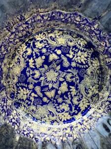 ウィスキーグラス 花舞(瑠璃色)【NF4】