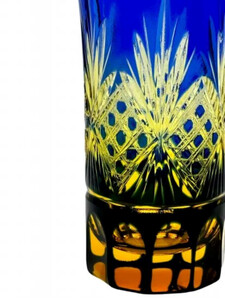 KRビールグラス琥珀‐ブルー ［NF44］