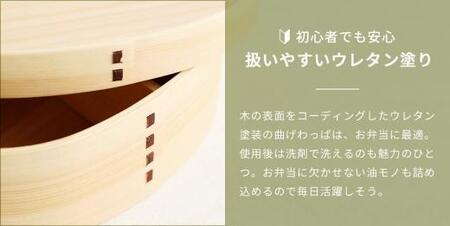 紀州漆器 曲げわっぱ まげわっぱ 弁当箱 ［メインクーン］ 我が家のネコちゃんシリーズ［YS84］