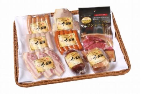 和歌山県産イノブタ「イブ美豚」ハムウィンナーセット8種