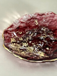 豆皿 口金ロック グラデーションレッド ［NF163］