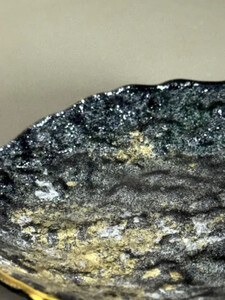 豆皿 口金ロック ラメブラック ［NF167］