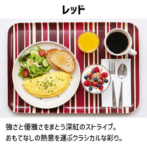 TATSU-CRAFT マグネットトレー M 33cm トリノストライプ RD レッド すべり止め付き ［Tk1088］