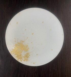 フラットプレート(D) 古代塗り金箔純白［NF215］