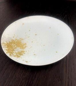 フラットプレート(D) 古代塗り金箔純白［NF215］