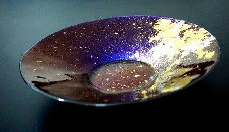 サラダボウル300　マジョ金箔ブルー ［NF198］