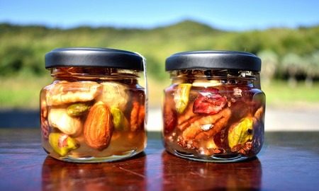 ナッツの蜂蜜漬 峠プレミアム小瓶2種セット【萌(MOE)】【爛(RAN)】 【SW17】