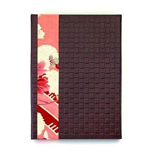 柿渋塗 四つ目箱 便せんサイズ こげ茶布付【TN82】