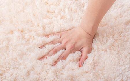 ふわふわコスモトロン吸水速乾バスマット30mm アイボリー 縦45cm×横60cm