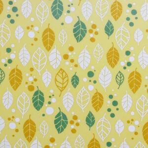 友禅染和紙トレー L 39cm 2枚セット オータム リーフ イエロー タツクラフト 【Tk279】