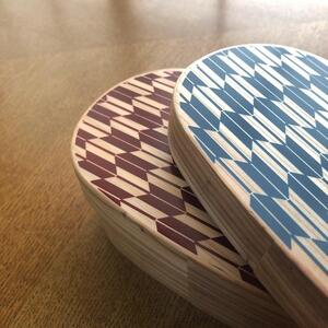 紀州漆器 曲げわっぱ 弁当箱 矢羽 朱（九州国産日田杉）［YS93］