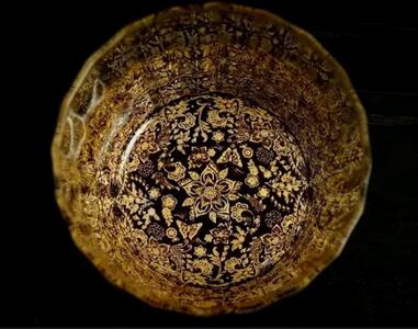 ウィスキーグラス 花舞（漆黒） 【NF5】