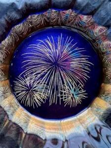 ウィスキーグラス 花火（マジョブルー）【NF2】