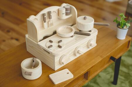 国産檜 おもちゃ IKONIH／アイコニー ミニキッチン
