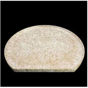 木製 半月トレイ 乱糸（マット仕上げ）純白［NF72］