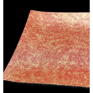 波スクエアプレート S 乱糸（マット仕上げ）本朱［NF82］