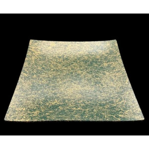 波スクエアプレート S 乱糸（マット仕上げ）草色［NF83］