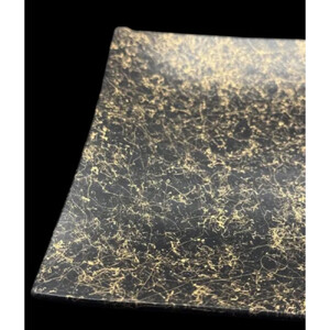 波スクエアプレート S 乱糸（マット仕上げ）漆黒［NF85］