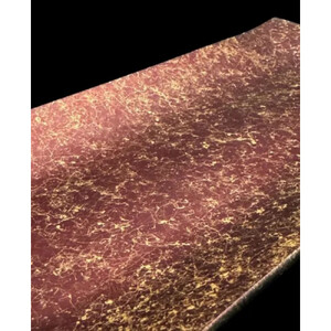 波レクタングルプレート  乱糸（マット仕上げ）赤溜［NF102］