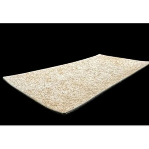 波レクタングルプレート  乱糸（マット仕上げ）純白［NF103］