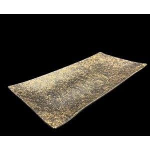 波レクタングルプレート  乱糸（マット仕上げ）漆黒［NF105］