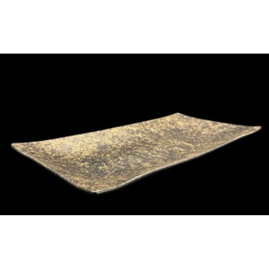 波レクタングルプレート  乱糸（マット仕上げ）漆黒［NF105］