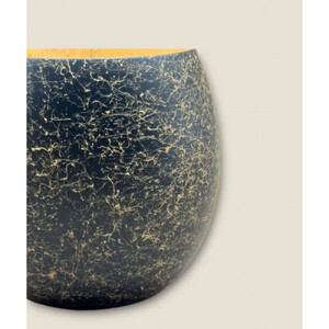 木製 エッグカップ 乱糸マット仕上げ 漆黒［NF119］