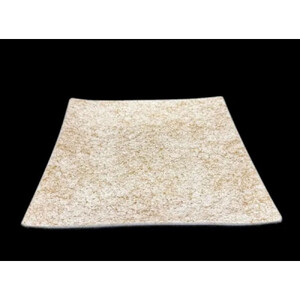 波スクエアプレート L 乱糸（マット仕上げ）純白［NF81］