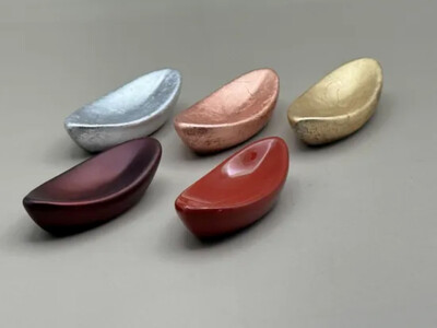 箸置き 舟型 箔貼り金［NF224］