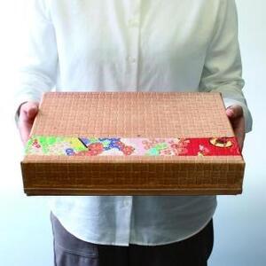 柿渋塗 四つ目箱 A4サイズ 赤布付【TN101】