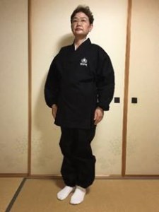 作務衣（冬用）【紫・LLサイズ】
