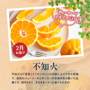 G60-T98_【発送月固定定期便】紀州和歌山産旬のご家庭用柑橘セット(みかん・不知火・せとか・清見)全4回