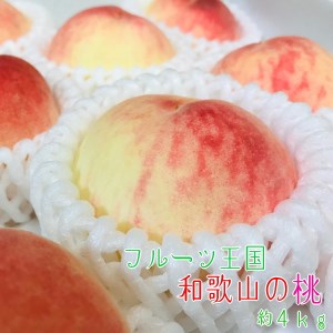AB7019_【夏の美味】フルーツ王国 和歌山の桃 約4kg