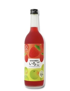 ▼〈紀州　南高梅使用〉紀州のイチゴ梅酒　720ｍｌ 【sta705-ks-ichi】