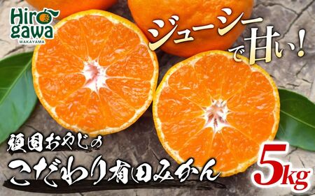 頑固オヤジの 有田 みかん 5kg / 温州みかん 有田みかん 甘い 和歌山 柑橘 ※2026年11月中旬～2027年1月下旬頃に順次発送 【krf004-r-5A】