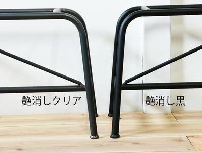 【W900】アイアンベンチ(木部:クリア フレーム:艶消しブラック)オーク 無垢材 家具