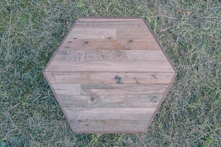 アウトドア用【ヘキサゴン形 折りたたみテーブル】(SIL CAMP)